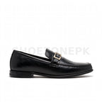 Formal Buckle Loafer Black Gold