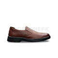 Casual Brown Medicated Office Loafer Studded Logo