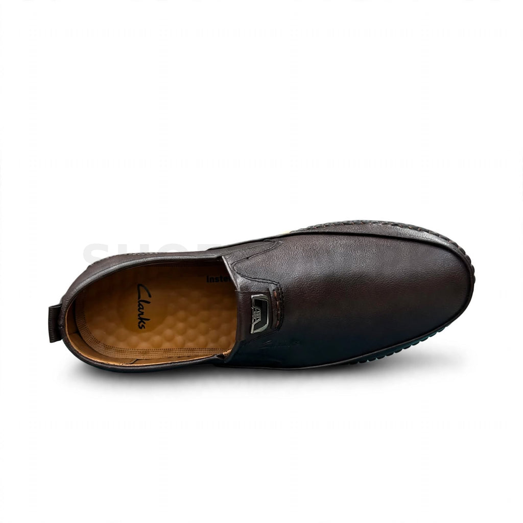 Clarks Comfort Slip-On Loafer Dark Brown