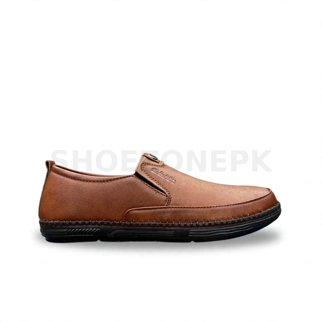 Clarks Comfort Slip-On Loafer Tan Brown