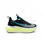 ZoomX Never Give Running Shoe - Black Cyan Lime