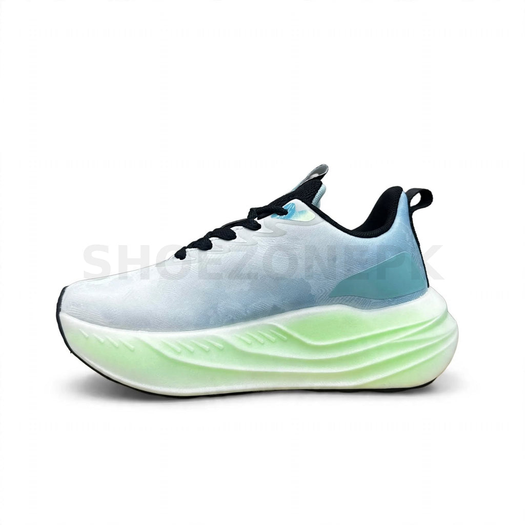 NK ZoomX Aurora - White Blue Lime