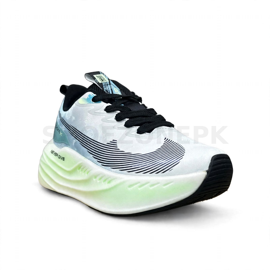 NK ZoomX Aurora - White Blue Lime