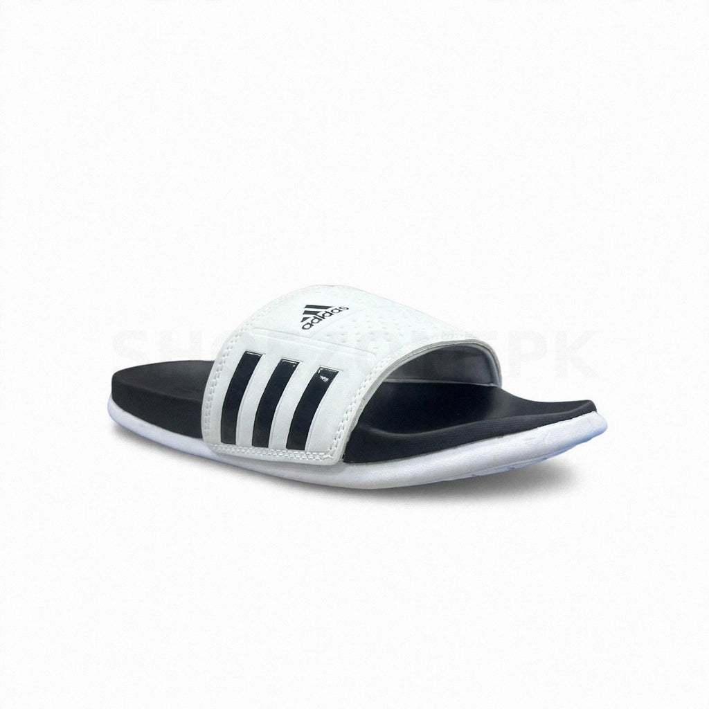AD Comfort Slide White Black