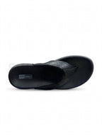 Leather Thong Flip Flop All Black
