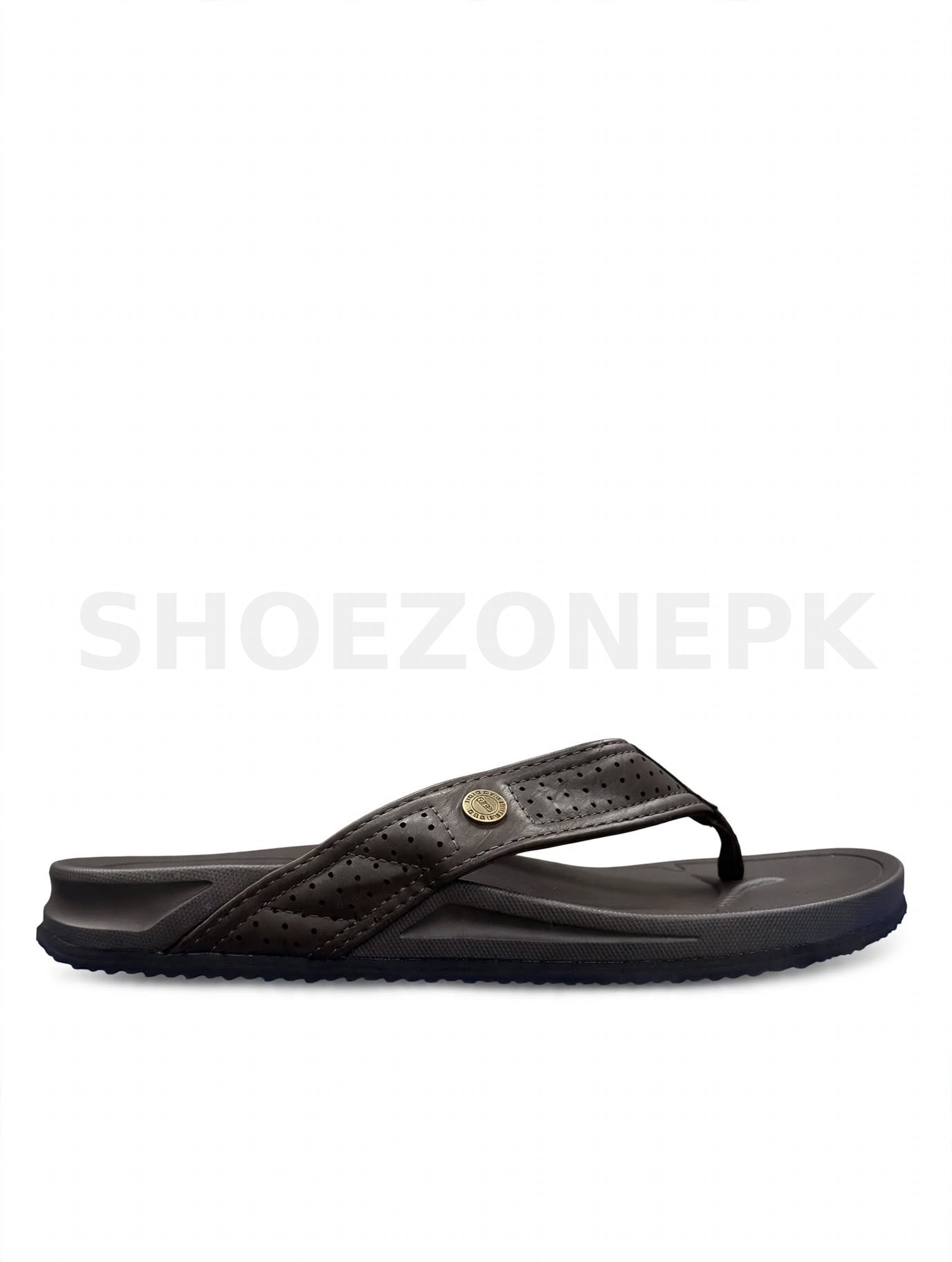 Marks Fairwale Perforated Flip Flop Brown