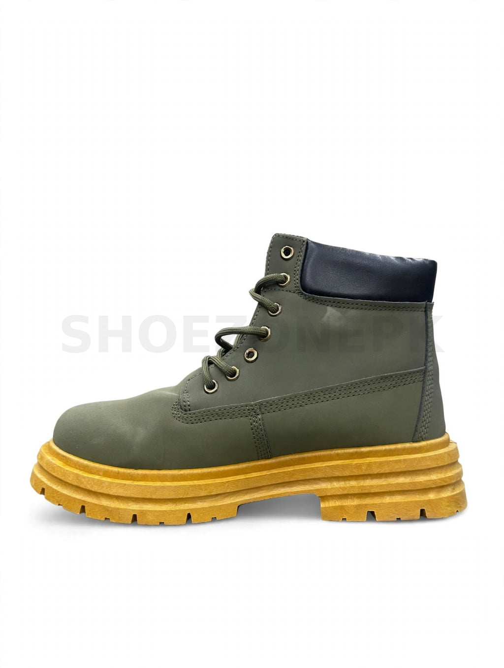 Long Boot Army Green Gum