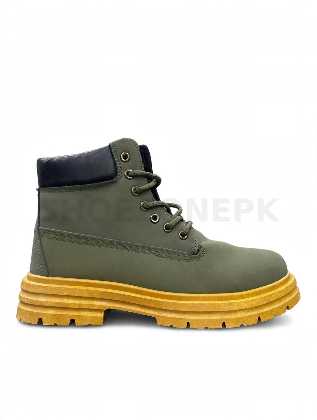 Long Boot Army Green Gum