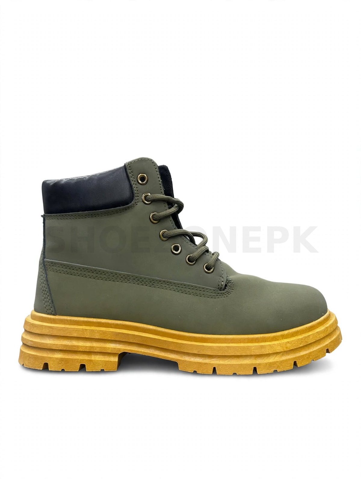 Long Boot Army Green Gum