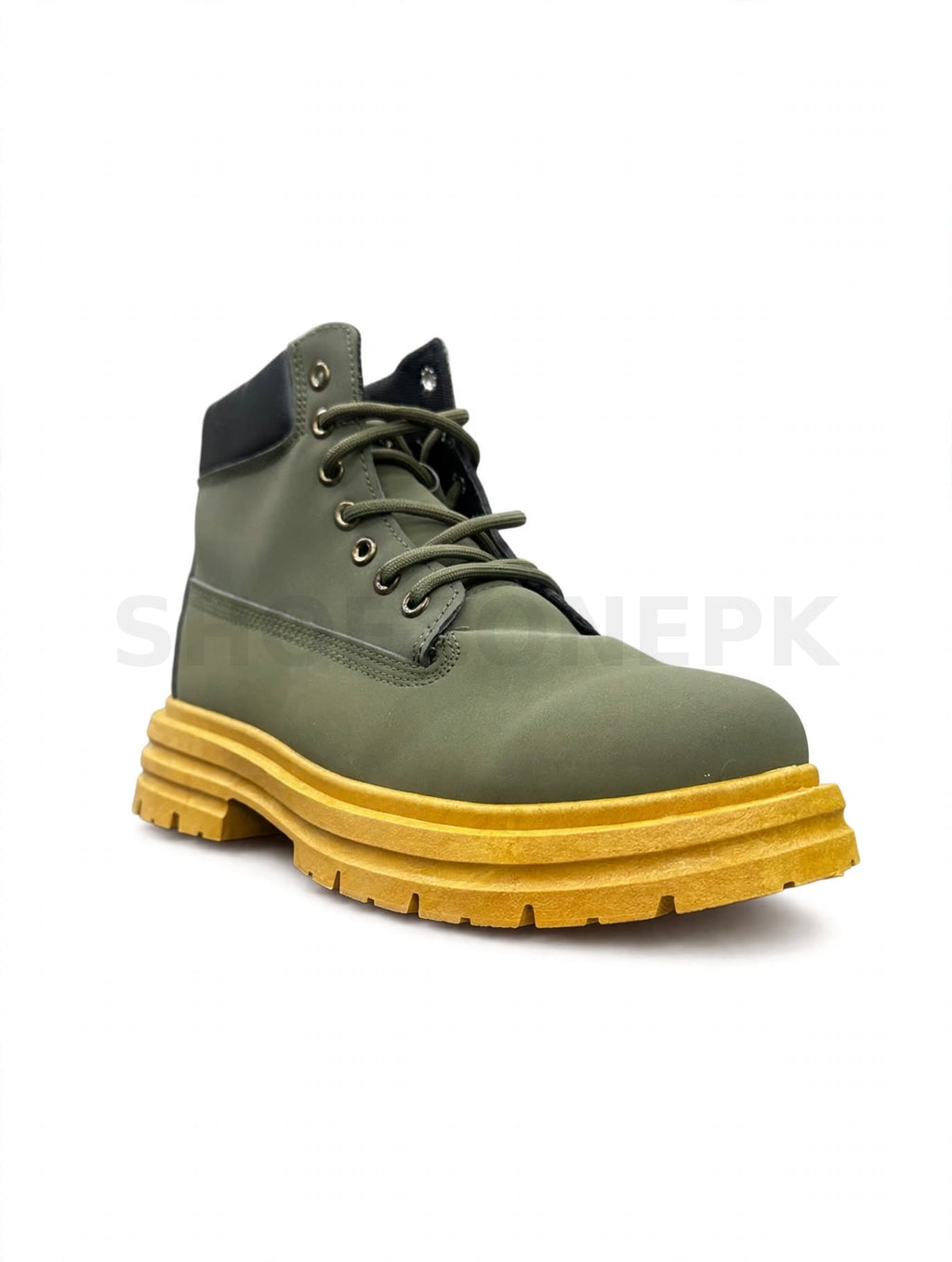Long Boot Army Green Gum