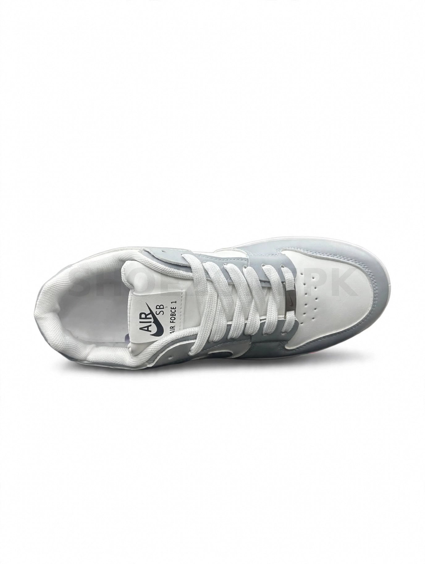 AF1 Grey White