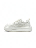Rope Lace Platform Triple White Cream