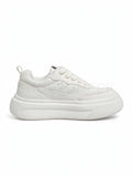 Rope Lace Platform Triple White Cream