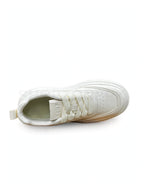 Rope Lace Platform Triple White Cream