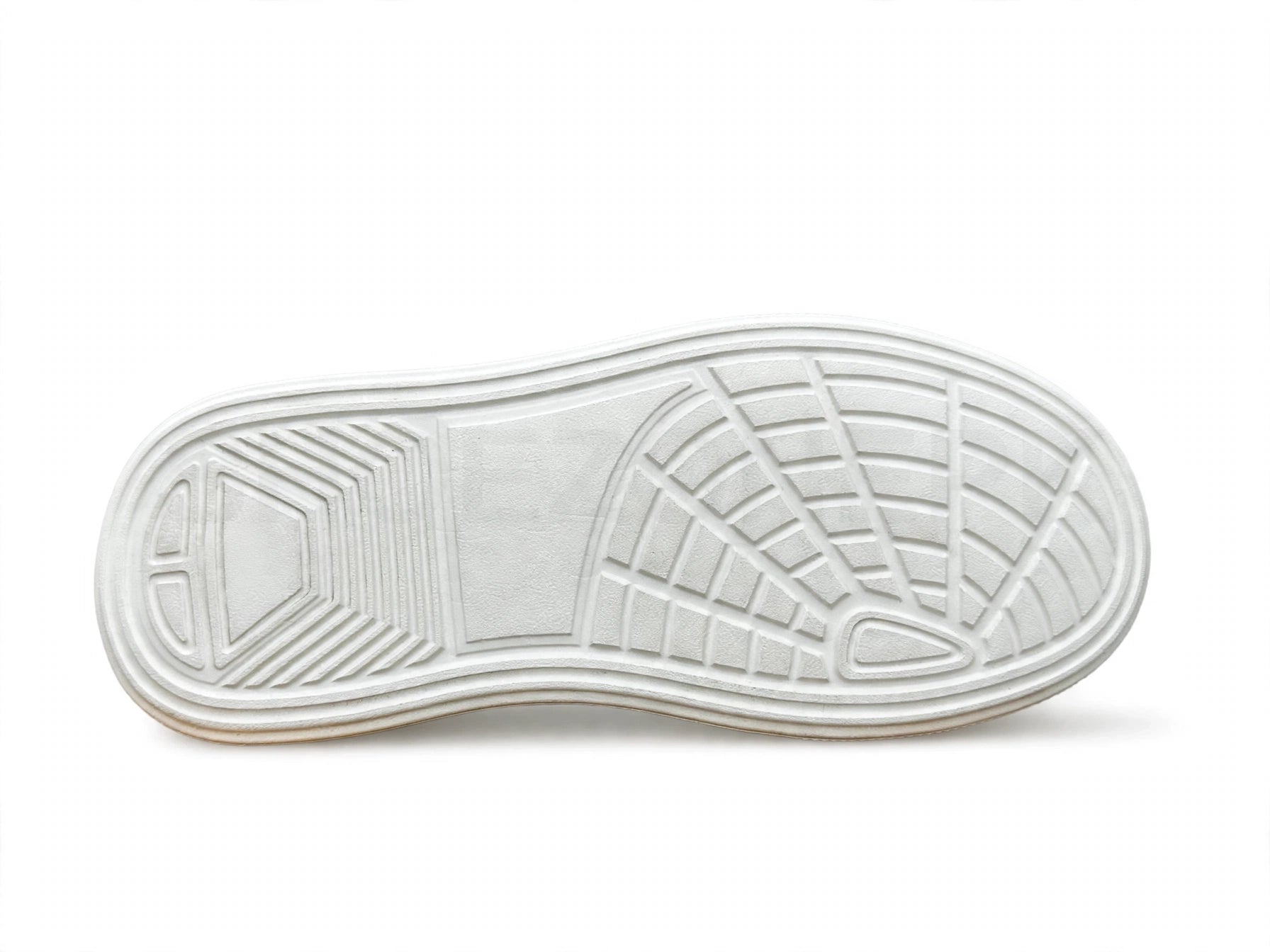 Rope Lace Platform Triple White Cream