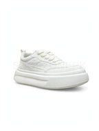 Rope Lace Platform Triple White Cream