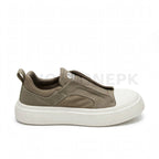 Laceless Platform Sneaker Khaki
