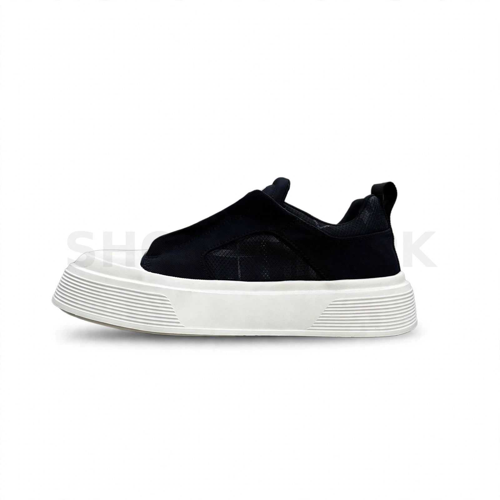 Laceless Platform Sneaker Black