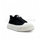 Laceless Platform Sneaker Black