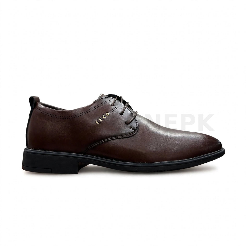 Formal Lace-Up Executive Dress Shoe Dark Brown