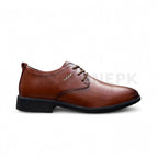 Formal Lace-Up Executive Dress Shoe Tan Brown