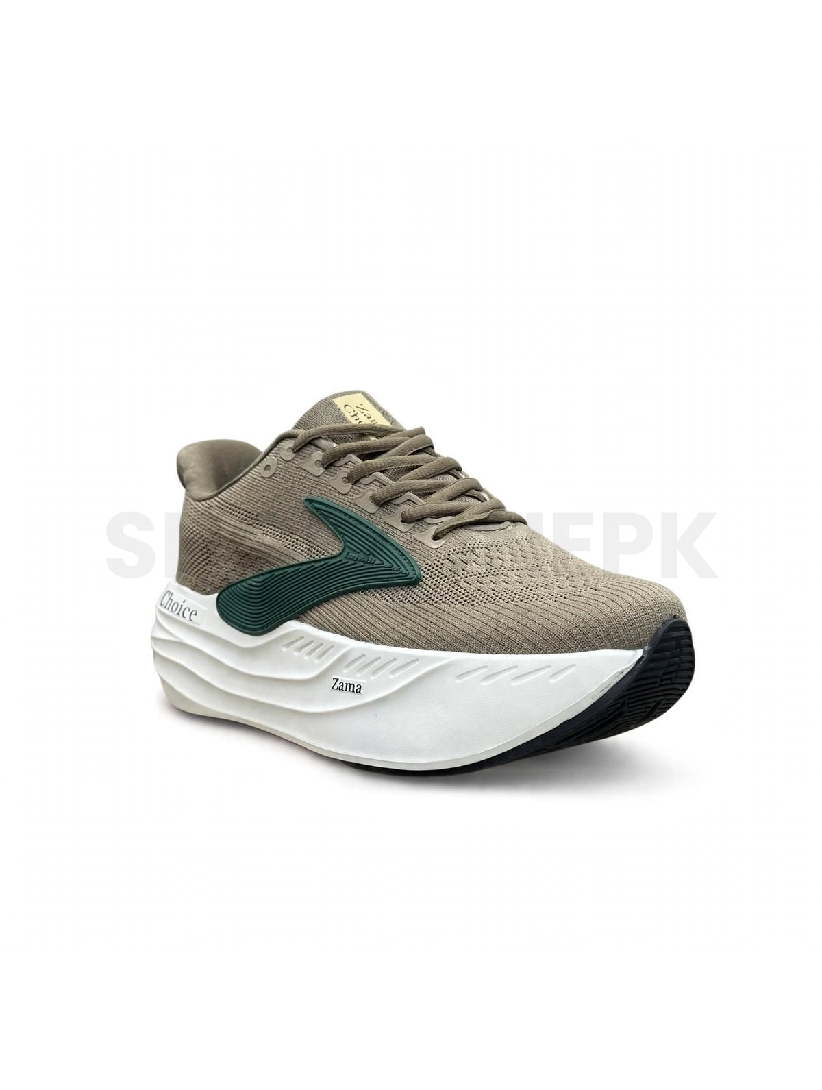 Go Choice with Zama Runner - Khaki Green White