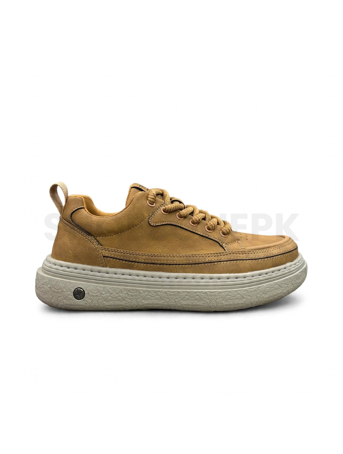 Retro Casual Platform Sneaker - Camel Tan