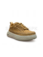 Retro Casual Platform Sneaker - Camel Tan