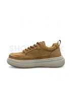 Retro Casual Platform Sneaker - Camel Tan