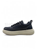 Retro Platform Sneaker For Men - Jet Black
